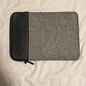 Leather and Felt Laptop Sleeve/Case
